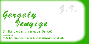 gergely venyige business card